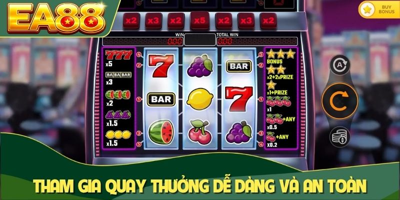 Tham gia quay thưởng dễ dàng và an toàn tại EA88